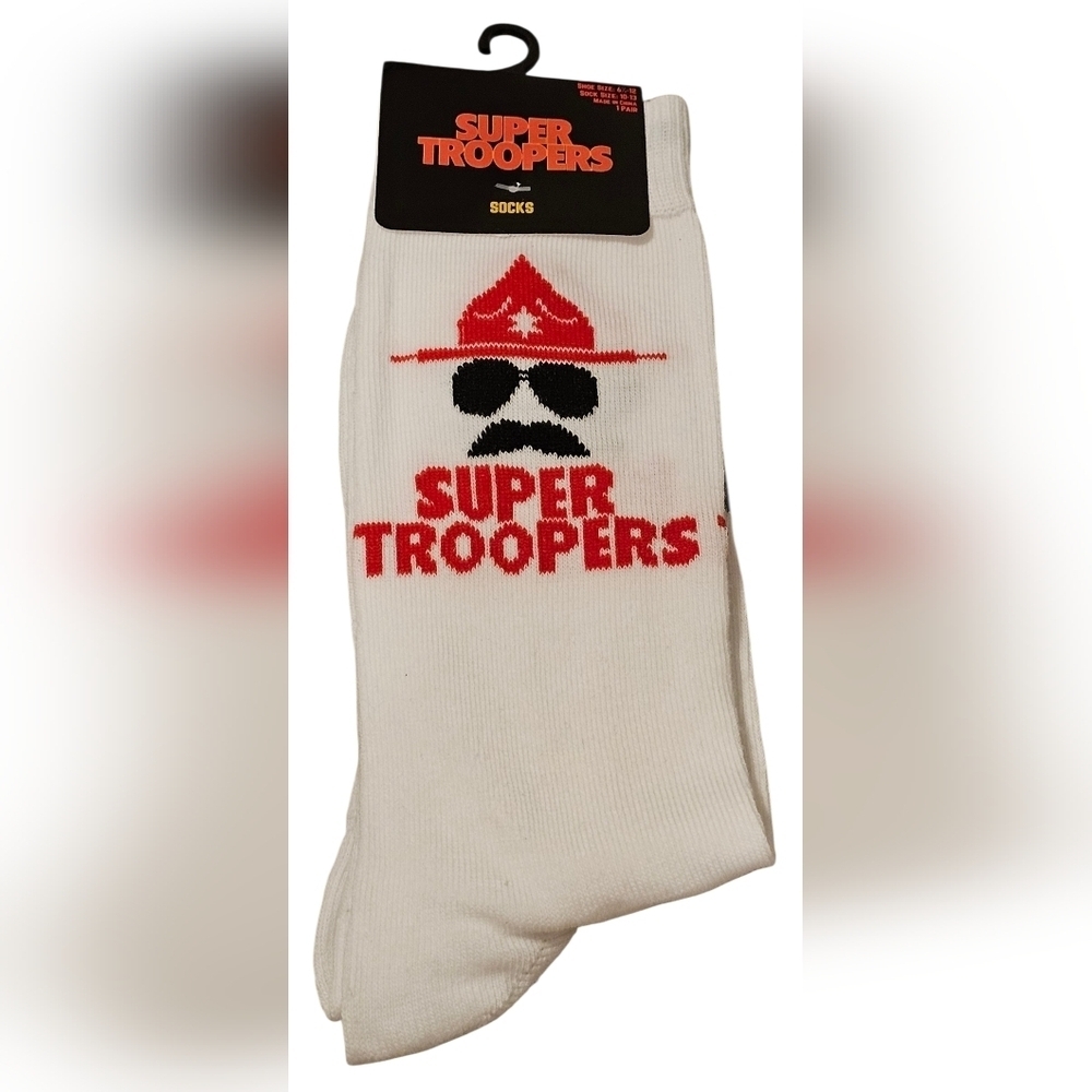 Super Troopers Adult Socks, New - Picture 1 of 3